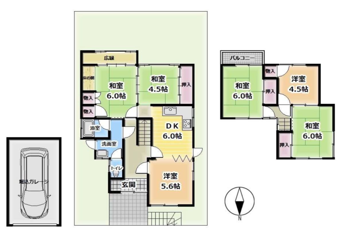 間取り図（6DK）